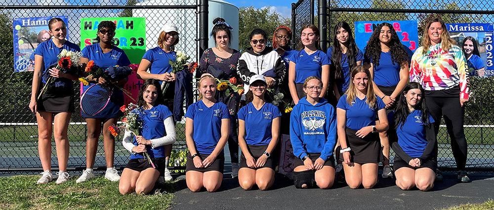 The Wallkill tennis team honored its seniors after Wednesday’s match against Onteora.